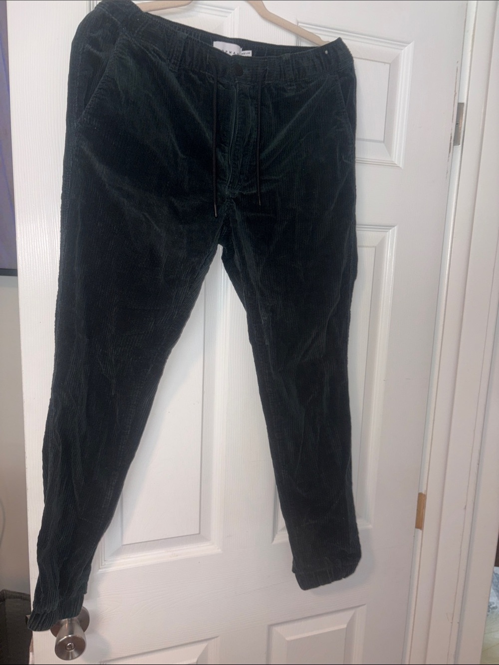 PacSun Black Corduroy Tapered Jogger Pants